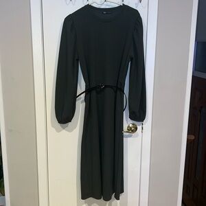 Zara moss green dresss